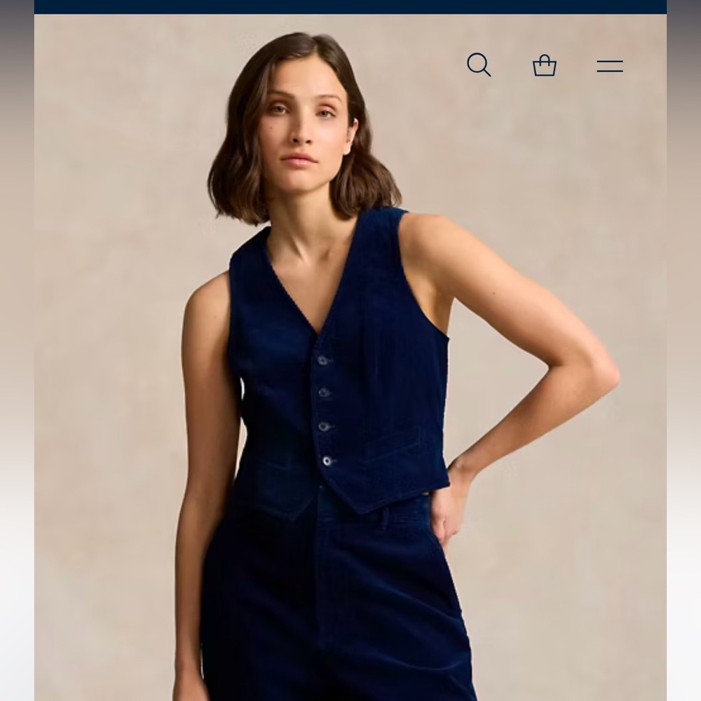 Polo Ralph Lauren Cotton Corduroy Vest size 2